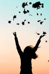 Hands Raised Petals Strewn